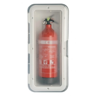 Yangın söndürücü yuvası. Şeffaf kapaklı. 1 kg.