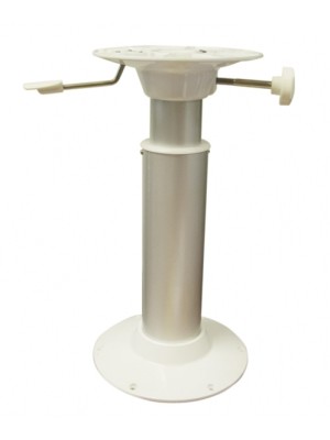 Koltuk ayağı. Gazlı amortisörüyle yüksekliği 40 ile 60 cm arasında ayarlanabilir.