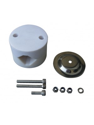 Usturma&ccedil;a yuvası klipsi. AISI 304 Paslanmaz &ccedil;elik ve plastikten mamuld&uuml;r.