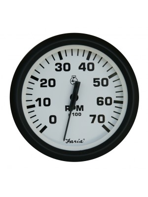 Faria universal outboard devir göstergesi. 0-7000 Rpm. 12V.