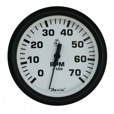 Faria universal outboard devir göstergesi. 0-7000 Rpm. 12V.