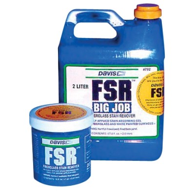 Davis FSR (Fiberglass Stain Remover). 2 Litre. Davis FSR (Fiberglass Stain Remover). 2 Litre.