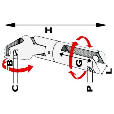 &Ccedil;ıpa konnekt&ouml;r&uuml;. AISI 316 paslanmaz &ccedil;elik