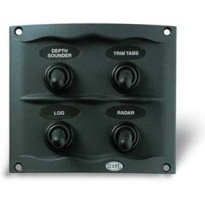 Hella Marine kompakt sigorta paneli. Switch´ler kauçuk muhafazalıdır.