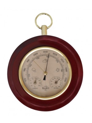 Barometre - Termometre - Higrometre Seti. <br />
<br />
Kadran Ø 11 cm <br />
Ahşap Plaka Ø 15 cm