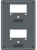 Voltmetre/ampermetre için panel.