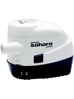 Attwood Sahara Mk2 otomatik sintine pompası. Kompakt yapı altında pompa ve flatör birleştirilmiştir.