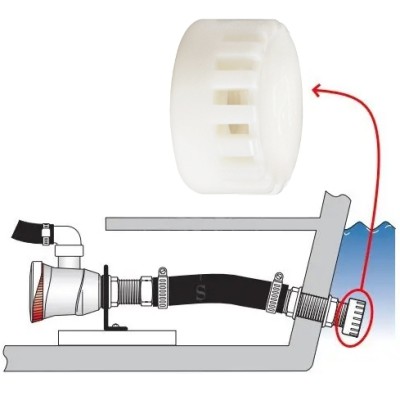 Attwood livar pompası girişi i&ccedil;in filtre 3/4&uml;