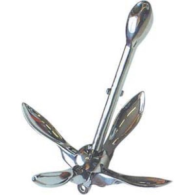 Şemsiye çıpa. AISI 316 paslanmaz çelik.<br />
4 kg