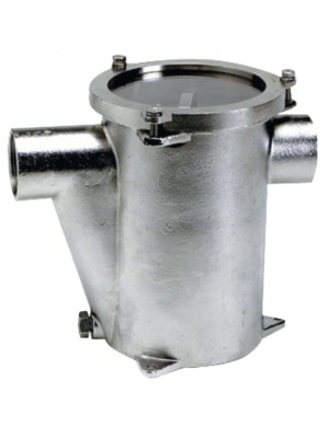 Deniz suyu filtresi. Komple AISI316 paslanmaz çelik. Tempered cam kapaklı. 