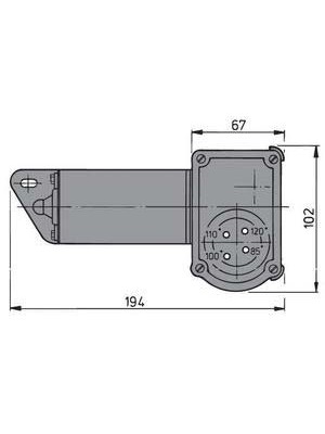 Vetus silecek motoru. RW02A