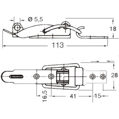 Gergili kilit paslanmaz &ccedil;elik.