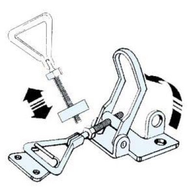 Gergili kilit paslanmaz &ccedil;elik, ayarlanabilir.