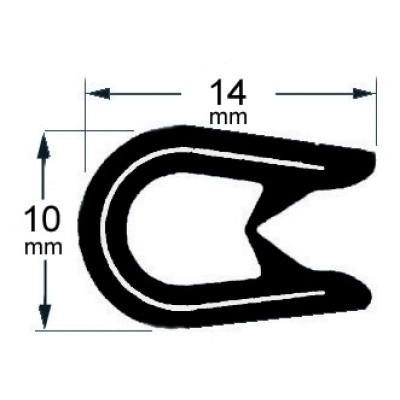 Kenar fitili, beyaz. Fiber veya diğer materyallerde kullanılabilir.