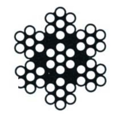 Paslanmaz &ccedil;elik izoleli halat, 7&times;7, AISI 316