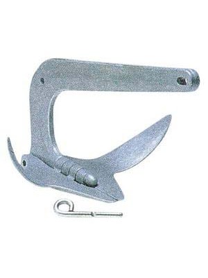 Trefoil çıpa. Katlanır, galvanizli