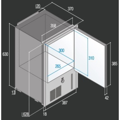 Vitrifrigo IM CL OCX2 Refill&nbsp;Buz Makinesi.&nbsp;AC 230 Volt, 180W.