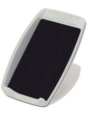 Mobil telefon tutucu, beyaz plastik. 104X59x59mm.