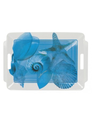 Topoplastic Ocean serisi melamin büyük tepsi. 37x54 cm.