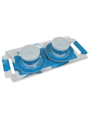 Topoplastic Ocean serisi melamin kahve Seti.