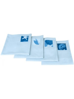 Topoplastic Ocean serisi peçete. Pamuklu kumaş.