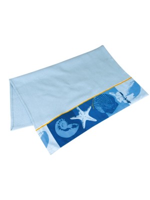 Topoplastic Ocean serisi el bezi. Pamuklu kumaş.