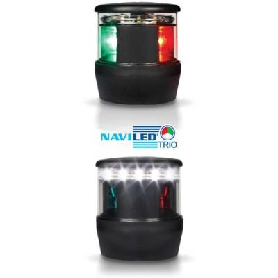 Hella Marine NaviLED üç renkli, demir fenerli seyir feneri, 2 NM. Multivolt™ 8-28V DC. <br />
