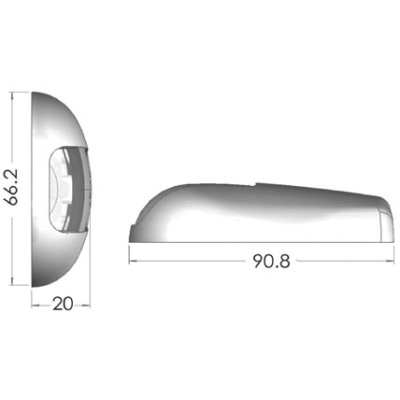 &nbsp;Ledli navigasyon feneri.Yana montaj