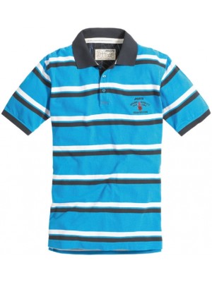 Musto Stripe Polo Tişört. %100 Pamuk. Mavi-Beyaz-Lacivert.