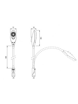 Quick Marine Lighting. Model SHARK Power Led.<br />
<br />