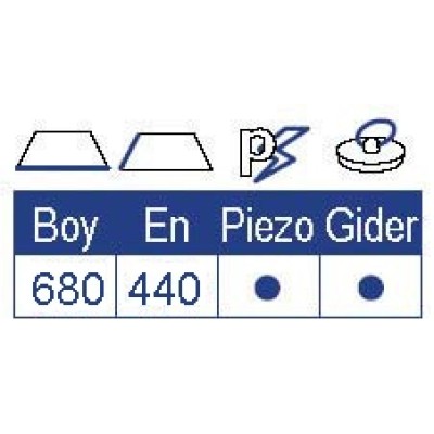 Smev 8323 serisi eviyeli, üç gözlü gazlı ocak.