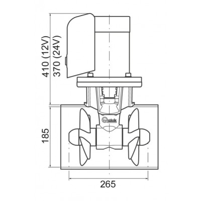 Quick Baş Manevra Pervanesi. 105kgf. 12V
