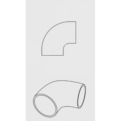 Halyard Esnek 90 derece siyah EPDM dirsek 120&deg;C maks