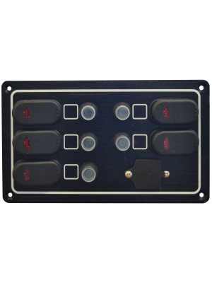 Usb portlu sigorta paneli. IP65 Su geçirmez.