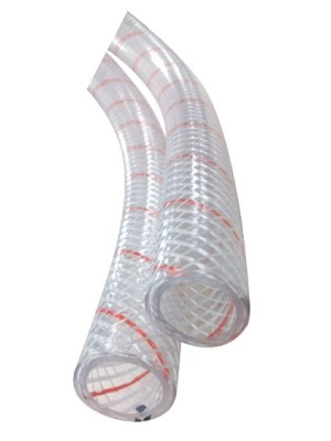 Shields polyester takviyeli şeffaf PVC hortum