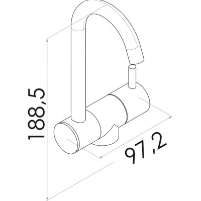 Musluk. Sıcak-Soğuk, kromaj.&nbsp;