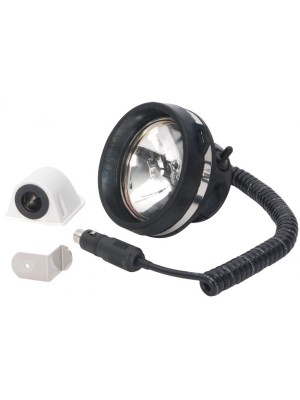 El projektörü, kauçuk gövdeli, 12V/30W.