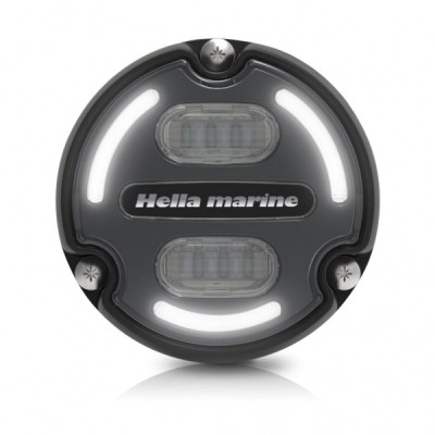 Hella Marine Apelo A2 Beyaz/Mavi su altı aydınlatma lambası.