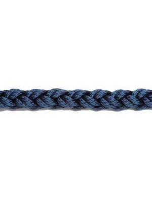 8 kollu, örgülü polyester halat. Darbe emme esnekliği ile bağlama halatı olarak idealdir. Batar. <br />
Lacivert