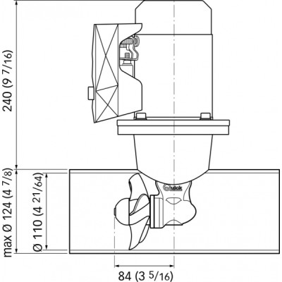 Quick Baş&nbsp;Manevra&nbsp;Pervanesi. 25kgf. 12V.