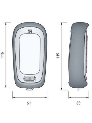 Quick H02+ Kablosuz uzaktan kumanda el &uuml;nitesi. El Tipi