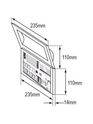 Kapaklı Radyo-Teyp yuvası