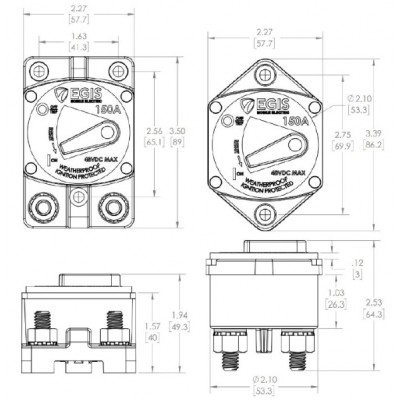 Egis 87 Serisi Termal Devre Kesici Sigorta&nbsp;