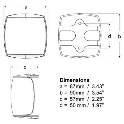 Hella Marine Naviled Pro seyir feneri. 2nm