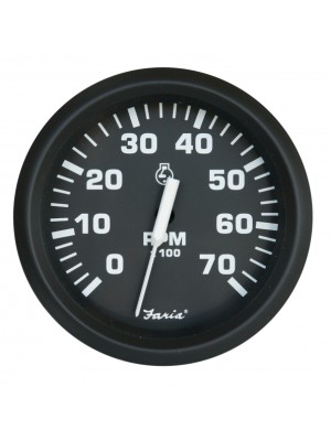 Faria universal outboard devir göstergesi. 0-7000 Rpm. 12V.