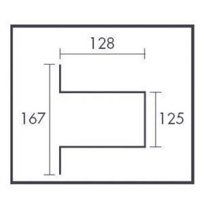 Liman/kıç aydınlatma lambası (çift). 10 cm atom ampul. AISI 316 paslanmaz çelik. Watertight.
