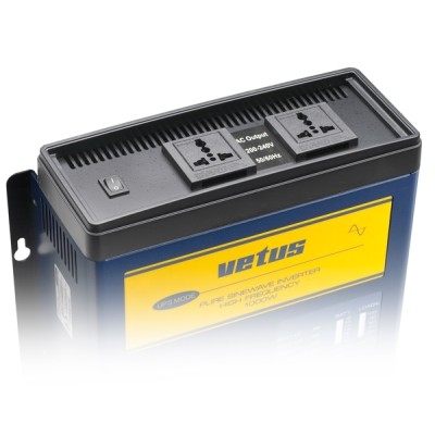 Vetus Invert&ouml;r. Saf sinus dalga &ccedil;ıkışlı invert&ouml;r, 12 Volt DC&rsquo;yi, herhangi bir elektrikli veya elektronik cihazı &ccedil;alıştırmak i&ccedil;in gerekli 230 V AC&rsquo;ye d&ouml;n&uuml;şt&uuml;r&uuml;r.