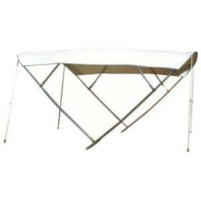 Tessilmare portatif tente. Model "Inox-Fly". Kollar ve tüm bağlantılar AISI 316 paslanmaz çeliktir. Tente kumaşı PVC kaplı Keytex (Polyester-Kevlar) dir.