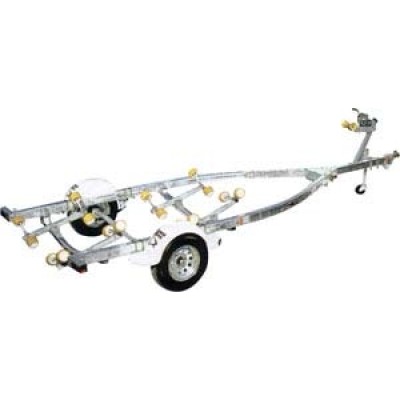 Load Rite Galvanizli çelik, tek dingilli roller römork.<br />
Uygun tekne boyu 580 cm.