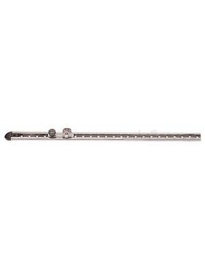Tente rayı, paslanmaz çelik.<br />
28x29mm, boy 100cm.